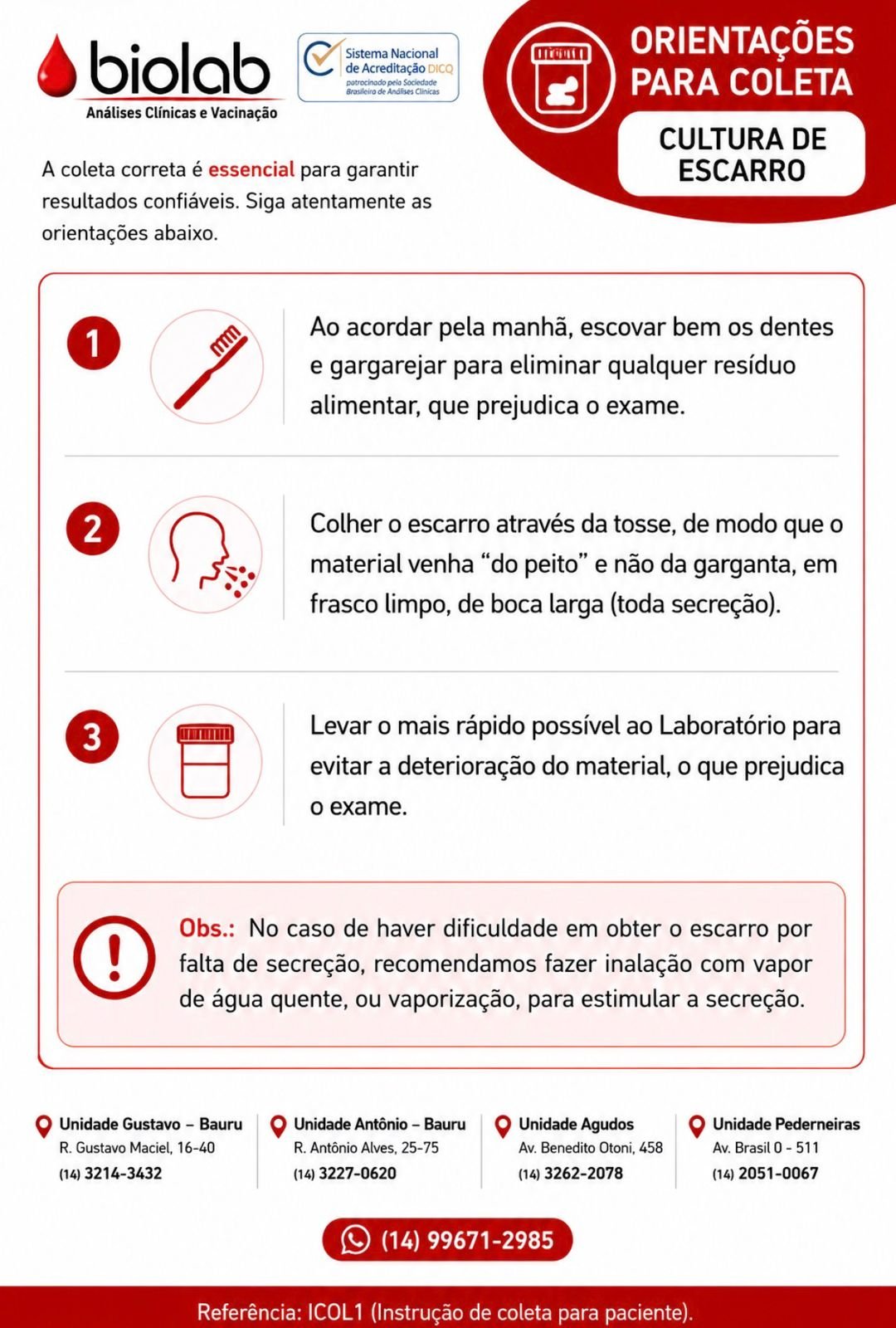 Cultura de Escarro