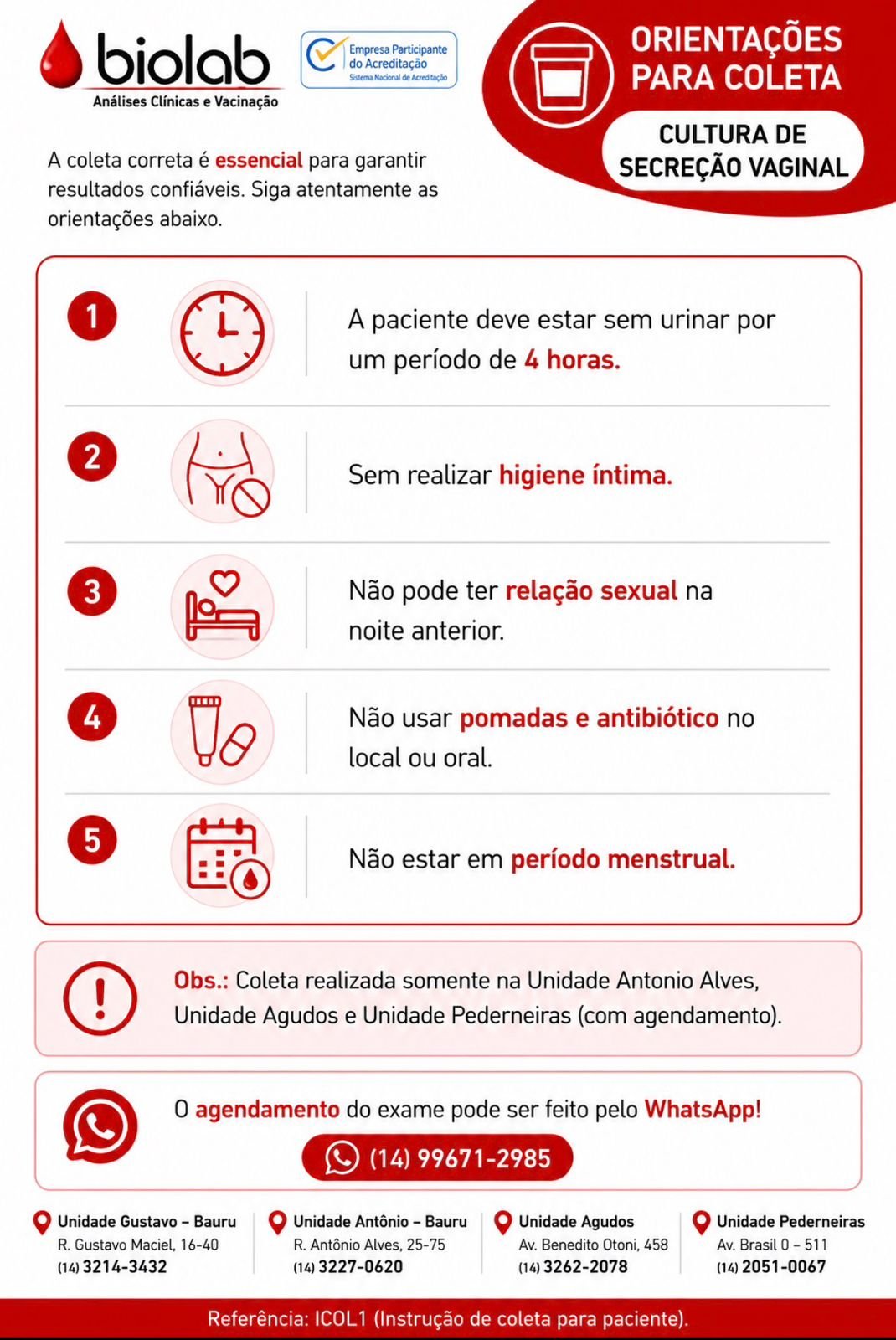 Cultura de Secre��o Vaginal