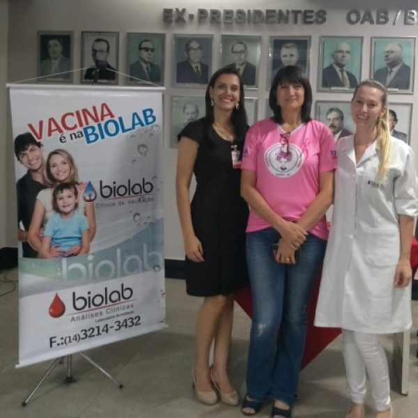Ao Social em evento referente ao Outubro Rosa na OAB Bauru out/18